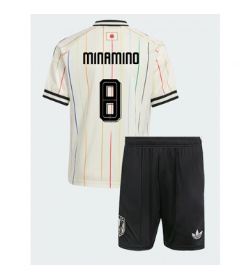 Japan Takumi Minamino #8 Bortaställ Barn VM 2026 Kortärmad (+ Korta byxor)